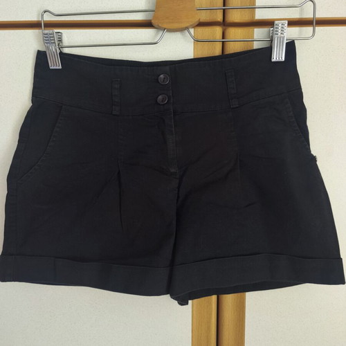 Enzzo black shorts, cotton blend, size S