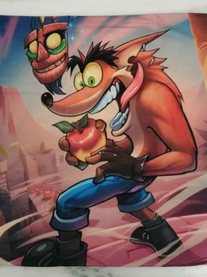 Crash Bandicoot decorative pillowcase 45x45cm new
