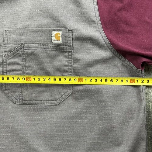 Carhartt Wip men's XL gray T-shirt with pockets used, medical workwear