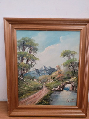 Landscape painting with beautiful details