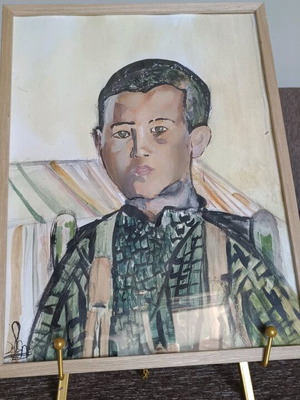 Spyros Papaloukas Boy with Suspenders new framed copy