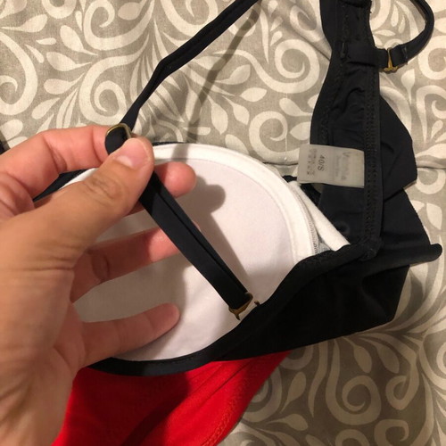 Swimsuit set red and black like new, sizes S and M