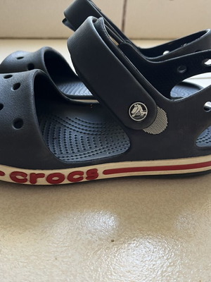 Crocs boys' sandals size 34-35 like new, blue and red