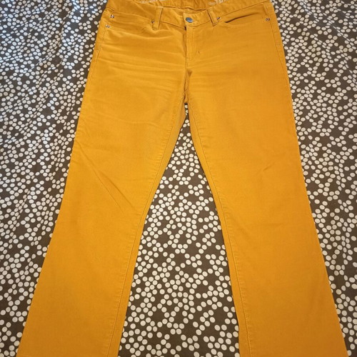 Gap 1969 corduroy pants like new, yellow, low rise