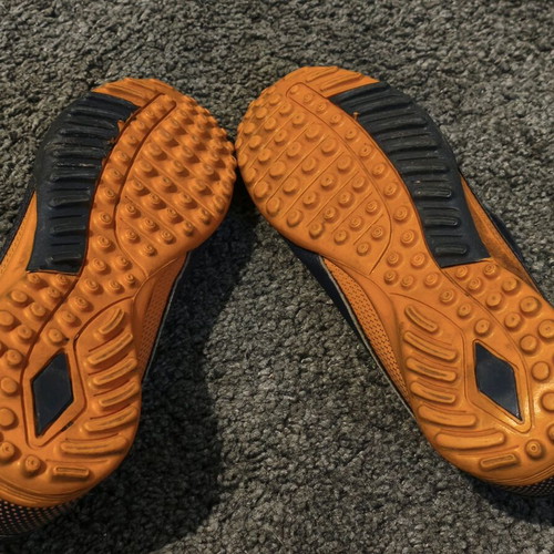 Kappa football boots used, size 38, blue with orange details