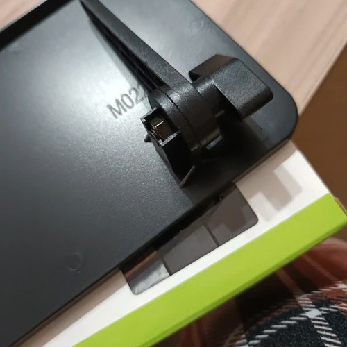 Adjustable Top Shelf for TV Screen new, black plastic