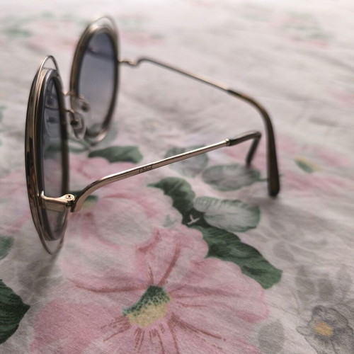 Chloe sunglasses used, large round, silver and gold