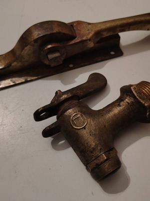 Brass decorative items used, set of two