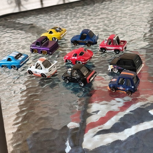 Toy cars new, set of 10 collectible