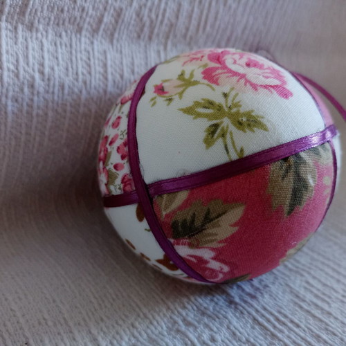 Decorative egg mix and match pink fuchsia floral used