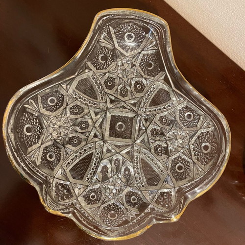 Vintage Crystal Serving Plate used