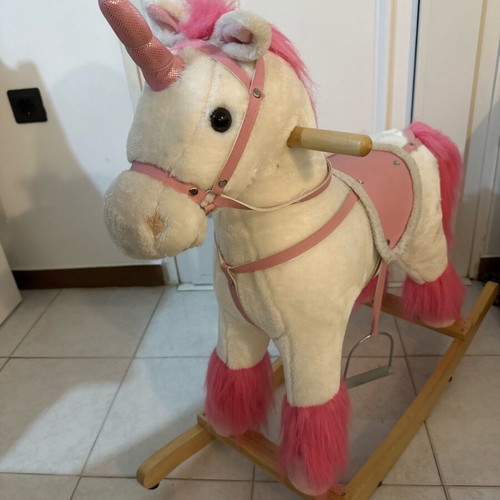 Unicorn rocking horse like new for girls