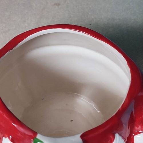 Christmas storage jar snowman design like new