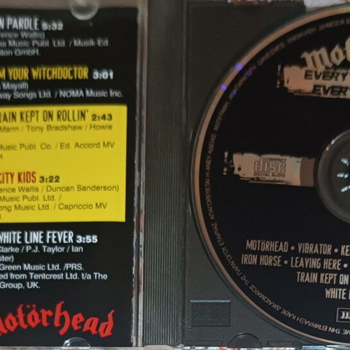 Motorhead Everything Louder Everything Live CD like new, metal