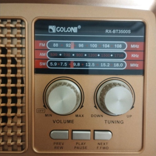 Radio USB BT new with solar panel and flashlight