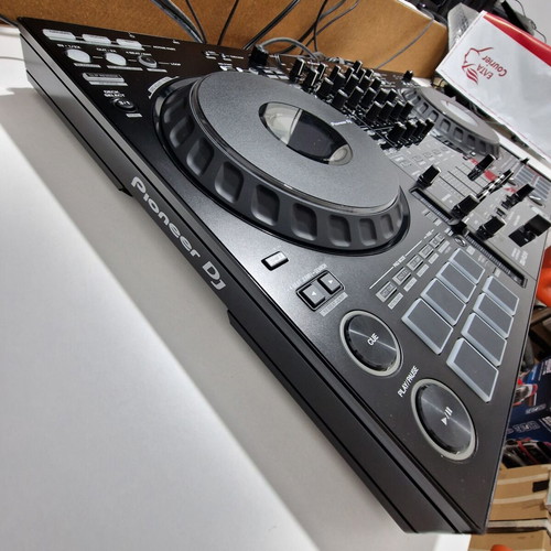 Pioneer DDJ-FLX10 DJ controller used with soft case and music collection