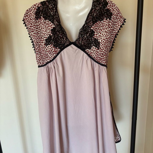 Leopard dress Pinelopi M with lace, like new