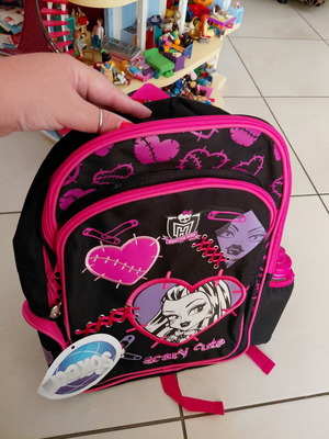 Monster High School Backpack new by Paxos with three compartments