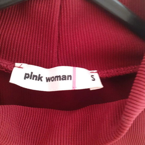 Rib dress new burgundy Small from Pink Woman
