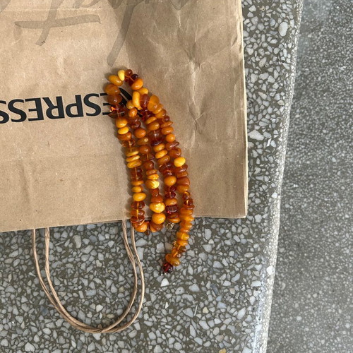 Amber necklace large used