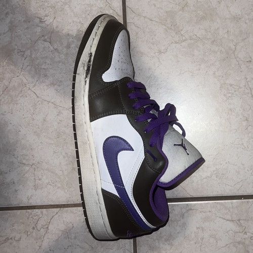Jordan 1 Low sneakers, purple, size 44