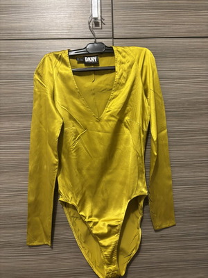 DKNY silk blouse used, size S, gold color