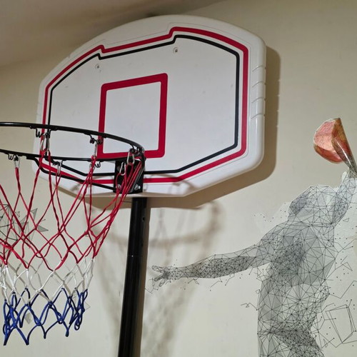 Adjustable Basketball Hoop 245–305cm for Indoor and Outdoor Use, Like New