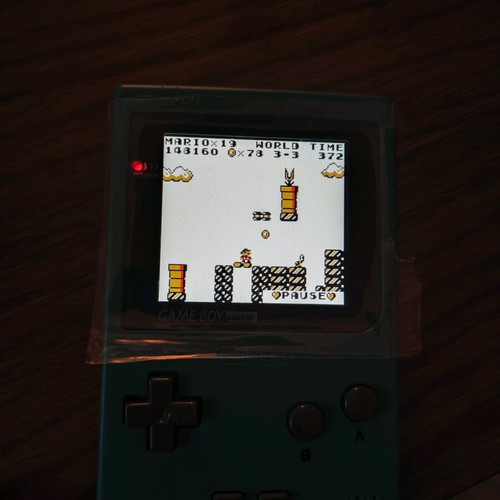 Nintendo Game Boy Pocket refurbished with color IPS screen