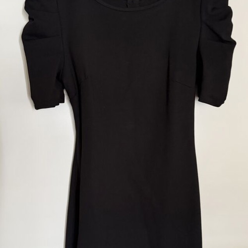 Dress black with bow and open back like new by A-Style