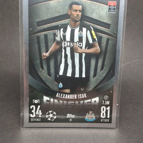 Alexander Isak Finisher Topps Match Attax card like new