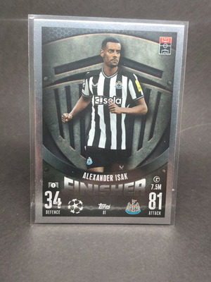 Alexander Isak Finisher Topps Match Attax card like new