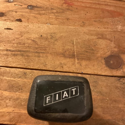 Fiat gearshift lever used, vintage 1968-1972 logo