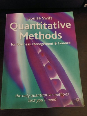 Quantitative Methods book used, 860 pages, MBA