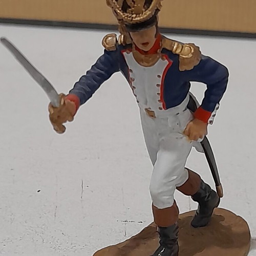 Lead soldier used, Napoleonic wars, hand-painted