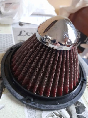 Funnel air filter with neck for Hyundai Accent