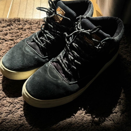 Admiral boots used, black, size 45, suede