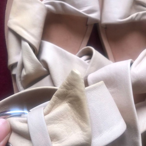 Allsaints leather sandals used, size 36, beige