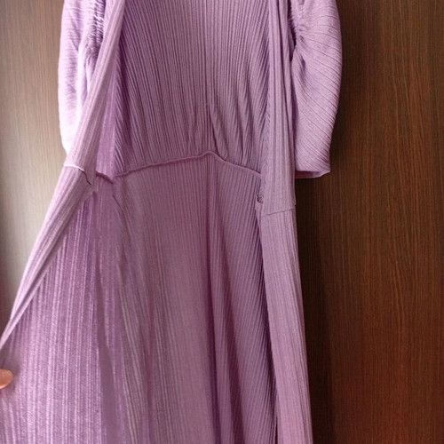 Zara women's dress purple new, kimono style, size L
