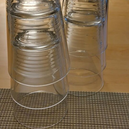 Large glasses like new, set of six from IKEA