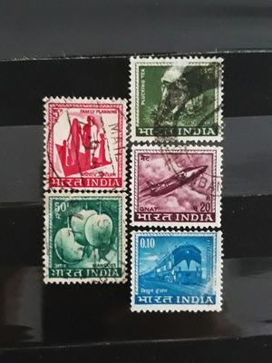 Postage Stamp Ινδία 1967 σαν καινούργιο, σετ 5 τεμαχίων