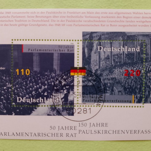 German stamps with first day of issue postmarks