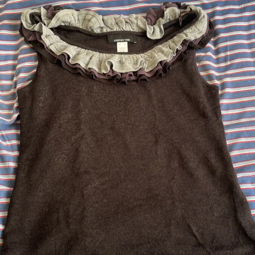 Women's blouse like new, size XL, black and grey