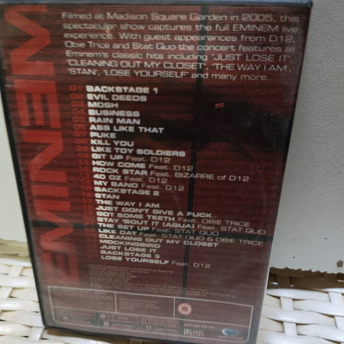 Eminem Live From New York City DVD used, hip-hop