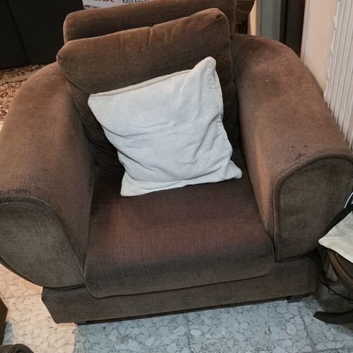 Living room set with double and single sofa and armchair