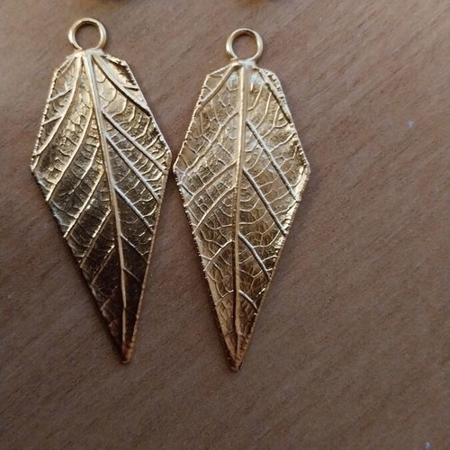 Amaryllis earjacket earrings 24K gold vermeil on 925 silver like new