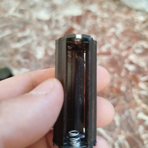Kodak flashlight used, rusted battery compartment