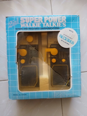 Σετ Super Power Walkie Talkies AL-602FM σαν καινούργιο με δέκτη FM