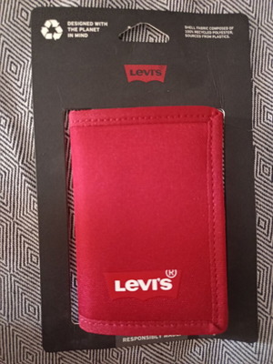 Levi's wallet new, red