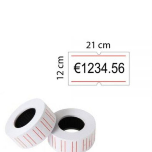 Self-Adhesive Labels (2*15 pieces) on a Roll for Label Maker 21mm * 12mm, New in packaging