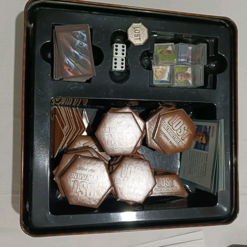 Lost The Missing Board Game like new in metal tin